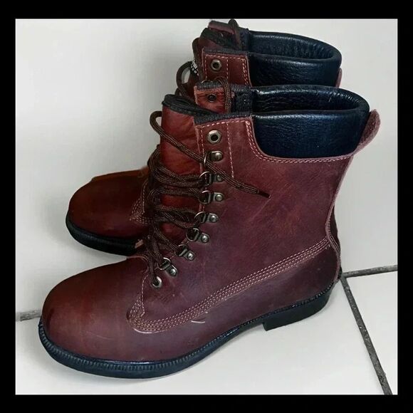 Made‎ In Canada Brown Leather Isolant Thinsulate Insulation Work Boots Size 8.5D